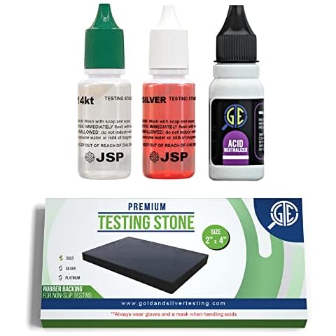 Gold/Silver Test Acid Tester Kit 10k 14k .999 .925 Sterling Testing Stone Detect Precious Metals Oro Cover