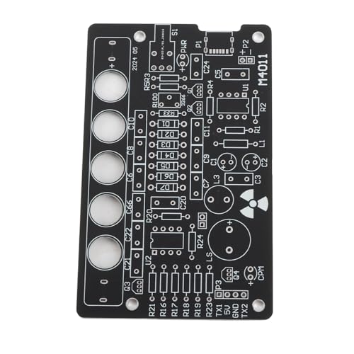 YDuupxe Kit de Piezas de Contador Geiger de Bricolaje, Módulo Detector de Radiación de Resina con Salida de Interrupción y Soporte para Varios Tubos para Entusiastas y Aficionados