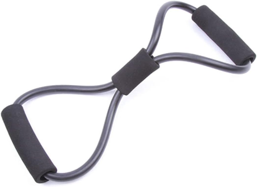 Chest Expander Resistance Bands Shaped Exercise Strap for Home Fitness Strengthen Arms Shoulders Upper Back Muscles Durable Elastic Stretch Bands Yellow Color