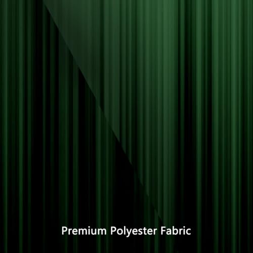 Image of AAtter Green and Black Shower Curtain, Modern Ombre, 72x72 Inch, 12 Hooks