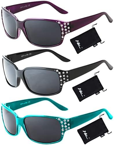 HZ Series Diamante  Womens Premium Polarised Sunglasses by Hornz