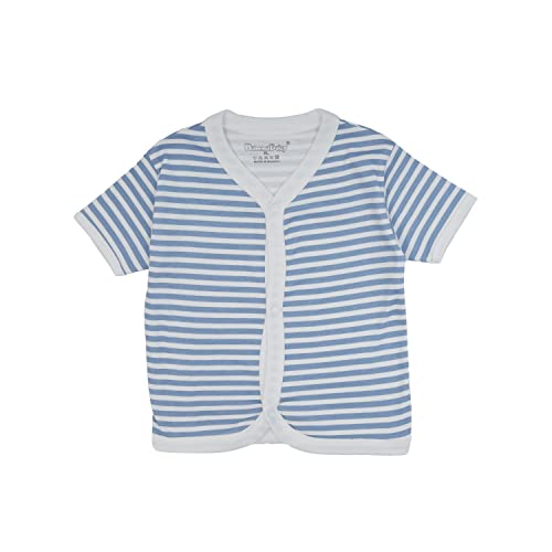 Image of NammaBaby Unisex Kid Cotton Regular Fit T-Shirt Hosiery Clothing Jhabla /Vest Front Open T- Shirt with Snap Buttons