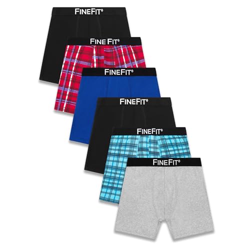 Men's Cotton Boxer Briefs - 6 Pack