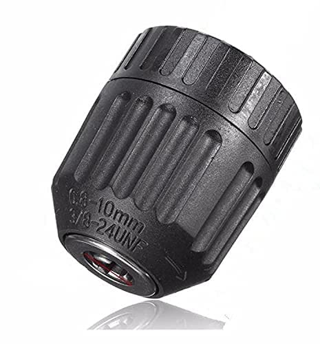 BALLOREX 10mm keyless drill chuck mini Driver Hex Shank Screwdriver To Drill Converter 1/4'' HEX To 3/8'' Quick Change Handle Adapter Converter (Size-10 mm, material-metal)