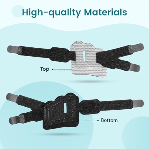 Pozpo Tech Hammerzehen Korrektur Schiene für Damen, passend für den 2., 3. und 4. Zeh – (L-Schwarz) – 1 Paar