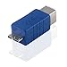 Produktbild BestPlug 3.0 OTG USB Adapter, USB B-Buchse Kupplung Weiblich auf Micro USB B-Stecker Männlich, 5000 Mbit s Übertragungsrate, Blau