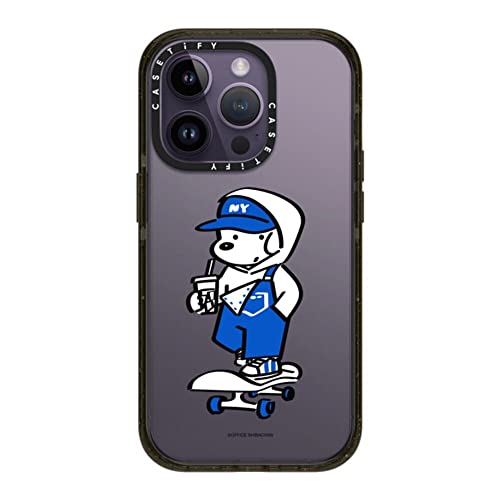 CASETiFY CpNg iPhone 14 Pro P[X [MILKi (4x MIL-STD-810G)/2.5m̗NA] - Skater JOHN (Overalls) - ObV[ ubN