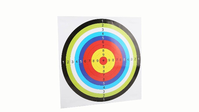 Carta da Tiro con L'Arco da 10 Pezzi/Set, Carta da Bersaglio da Tiro con L' Arco da 60x60Cm Ad Anello Completo Taglia Unica