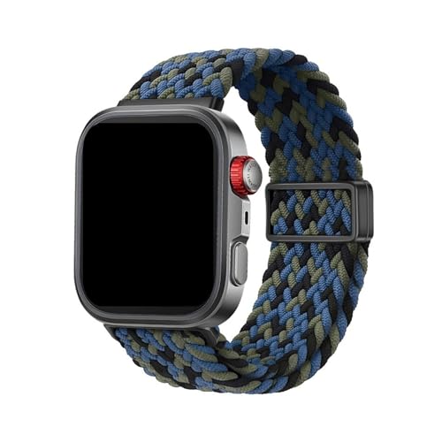 [PLYYQZM] Hua wei �ɍ��� Watch Fit 3/4�p�i�C�������[�v�X�g���b�v�A,Watch �ɍ��� Fit 4 Pro�p�X�|�[�c�ʋC�����X�g�o���h�A�����p�u���X���b�g�ɓK��(9# Blue Camouflage)