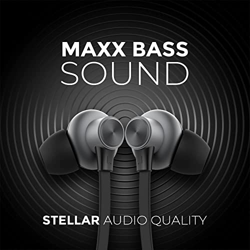 Image of Xech Bluetooth Wireless Earphones with Mic SYNC Neckband with Dual Pairing 7H Playtime Bluetooth 5.0 Max Bass (Black)