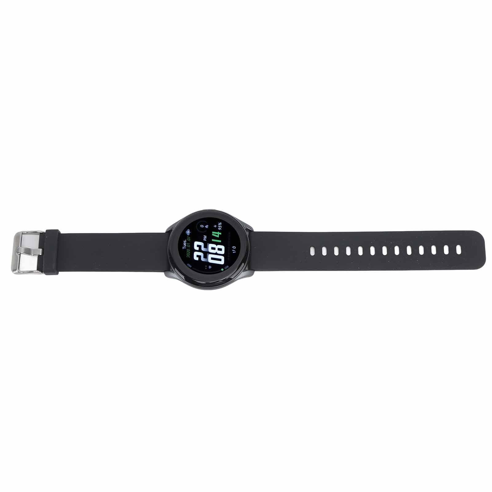 Changor Reloj Inteligente Bluetooth Sports Fitness Tracker Diseño Elegante para Actividades Al Aire 1,28 Pulgadas Redondo IP68 Resistente Al Agua