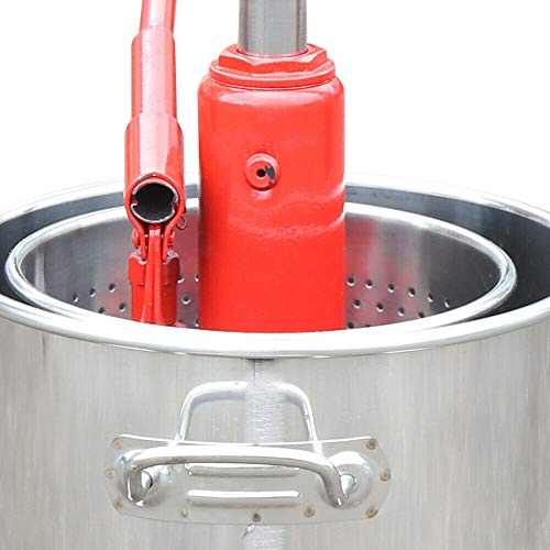 12L Stainless Fruit Press With Hydraulic Jack Aid Wine/Cider Making Fruit Crusher, Brewing Manual Grape Crusher, Usa Stock #TOP3