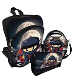 Kit Escolar Mochila+Lancheira+Estojo Ninja