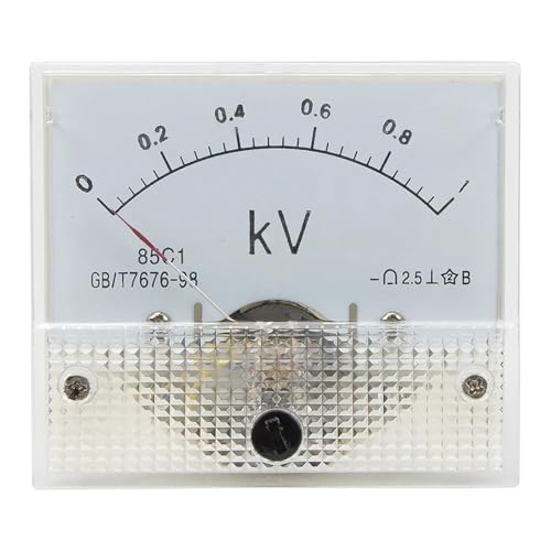 Voltmètre à pointeur 85C1-V 1000V à aiguille haute visibilité format 64x56 mm