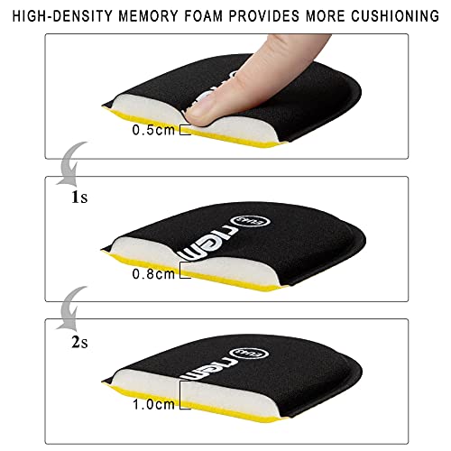 Image of riemot Memory Foam Insoles for Men, Comfort Cushioning Shoe Inserts, Super Soft Replacement Innersoles for Sneakers Slippers Boots, Breathable Full Length Shoe Insoles Black EU 42, 11 Women /9 Men