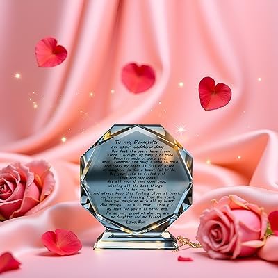 Estatua acrílica para novia con texto de madre miniatura 5