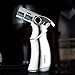 Jobon Quad Jet Straight Flame Butane Spray Torch Cigar Lighter ZB-659 one second to cool itself down (Siliver)