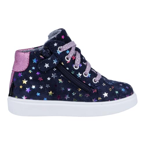 Richter Kinderschuhe Jungen Mädchen Flora Sneaker, Marine/Candy, 30 EU