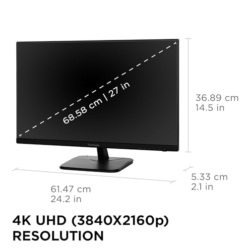 ViewSonic VA2756-4K-MHD 27 Inch IPS 4K Monitor with Ultra-Thin Bezels, HDMI and DisplayPort Inputs for Home and Office by ViewSonic - Image 5