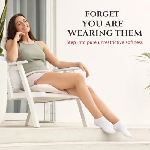 Image of BAMBOOVEN Ankle Socks for Women Thin Bamboo Rayon Low Cut Socks 3 /6 /8 /12 P