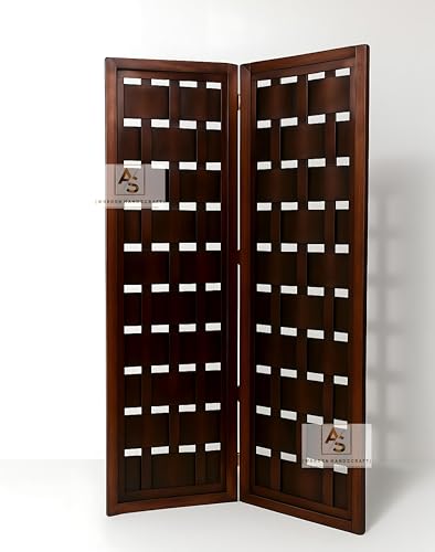Image of Partition for Living Room,Divider,Partition Wall Divider Screen Separator, Wall Panel Divider for Hall | Bedroom |Office | Puja Room | Restaurant Net Look (6 Feet -2 Panels)