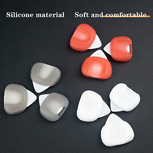 TPfocus Lot de 3 médiators antidérapants en silicone pour guitare électrique en bois Gris - Les Beatles, Paul McCartney, John Lennon, RIngo Starr, George Harrison TPfocus Lot de 3 médiators antidérapants en silicone pour guitare électrique en bois Gris – Image 4