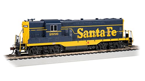 Locomotive diesel GP7 Bachmann échelle HO train Santa FE bleu jaune #2686