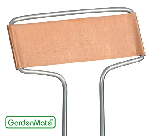 GardenMate 25-Pack Weatherproof Banner Copper Metal Plant Labels Height 10.5 Label Area 2.5 x 7/8