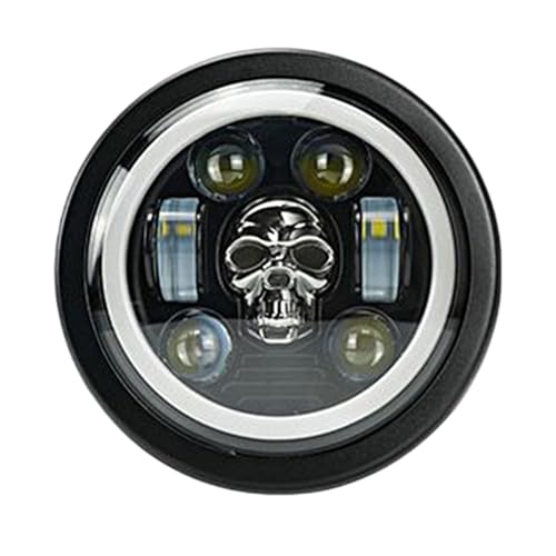 Phares de moto LED super brillant avec spotlight hors route intégré