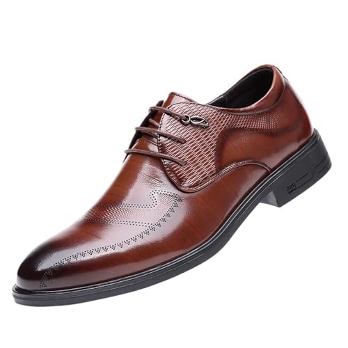 Men Dress Oxford Lace Up Wingtip Business Tuxedo Wedding Anti-Slip Slip Resistant Rubber Sole Formal Patent Leather