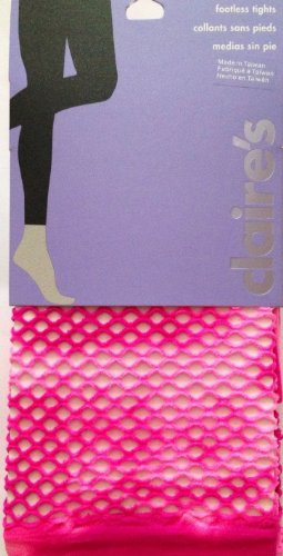 Footless Tights Fishnet TIE DYE Pink S/M