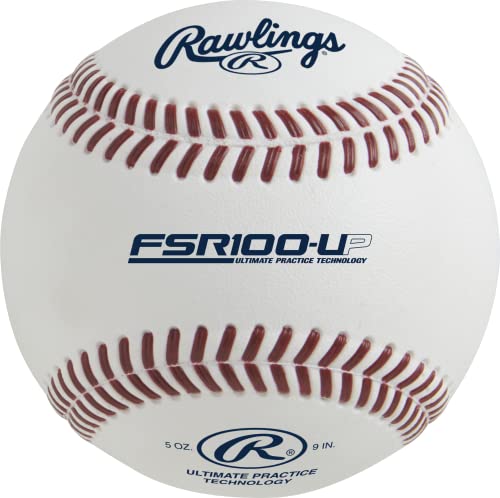 Rawlings | Ultimate Practice Technology Baseballs | FSR100-UP | Flat Seam | Practice Use | 12 Count