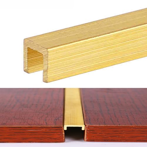 UrbanUp 753951 Türschwellenprofil Messing 0.8x0.7cm