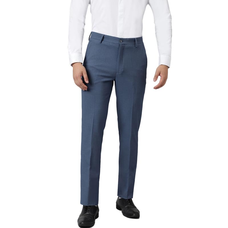 Image of SUBTRACT Slim-Fit Stretchable Lycra Formal Pants for Men with Flexible Waistband | Stylish Men's Wear Trousers for Office or Party |Dress Trouser Pant