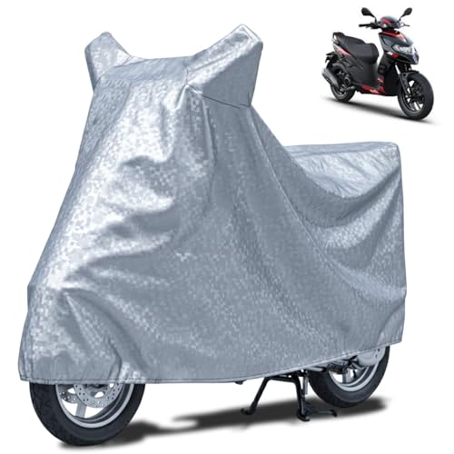 Image of FABTEC Waterproof Scooty Body Cover Compatible with Aprilia SR 160, A2 (Silver)