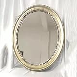 Réflexion claire : le miroir ovale offre une réflexion et une lumière suffisantes à votre vanité, salle de bain, chambre ou salon.