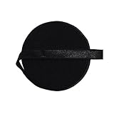 DIY PARK 5 Yard 3/8' 10mm Solid Color Spandex Satin Band Non-Foldover Elastic Baby Headband Hair Tie Bra Strap Dress Sewing Trim Craft (Black)