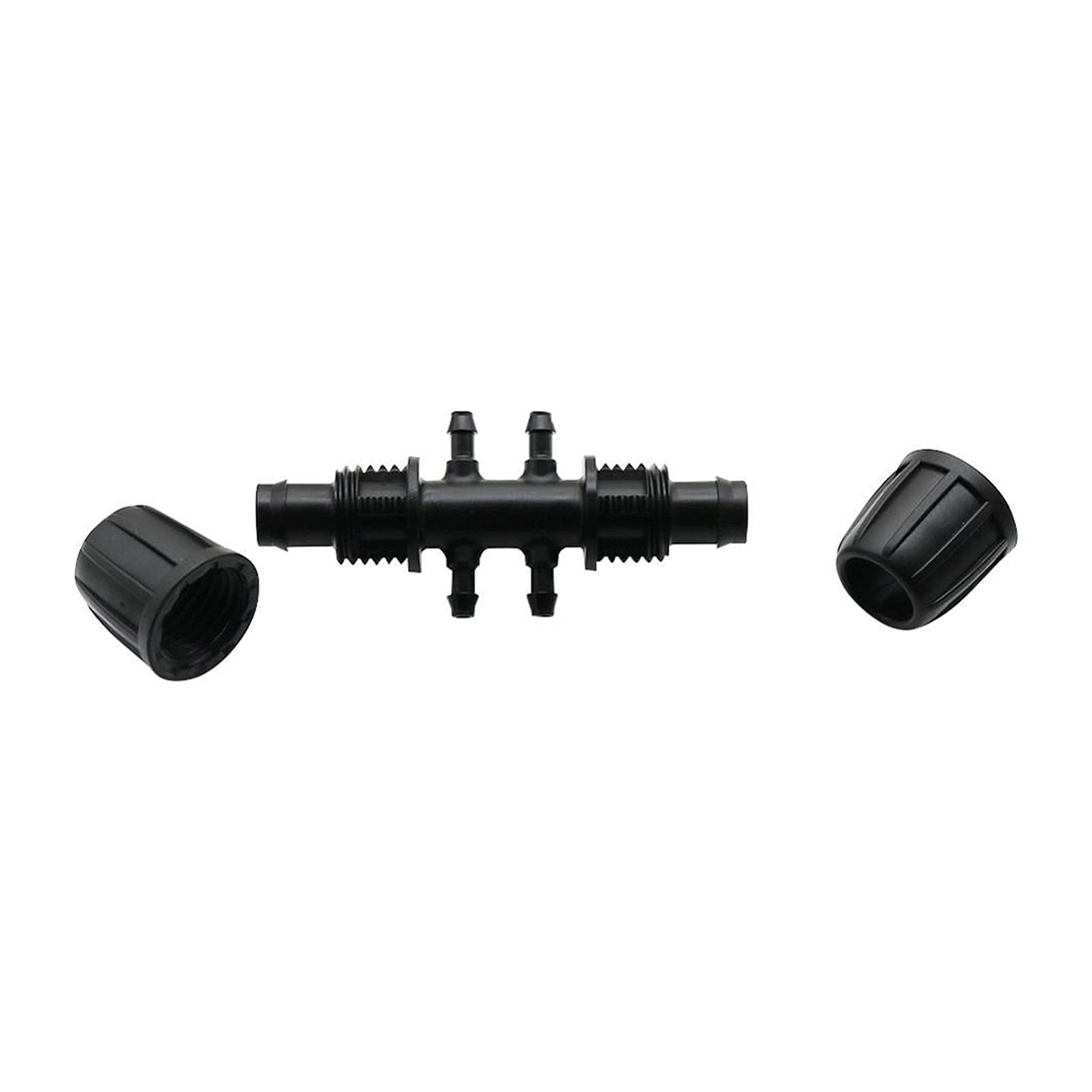 Garden Plumbing 20 Pieces of 1/2" Hose to 4/7mm Hose Interface Locking T-Shaped Four-Way Connector Garden Irrigation Water Pipe Hose Distributor (Color : Purple)