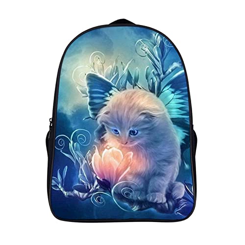 Cartable chat pour l'école sac à dos enfant 3D garçon fille 40x28x16cm