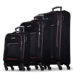 NOWI – NOWI Sevilla Kofferset 3-teilig – Weichschalen Trolley Set (