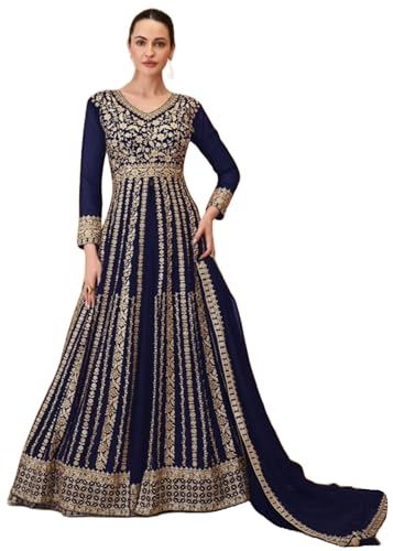 Costume indien en Georgette brodé Lehnga 11728 pour rayonner lors de vos mariages