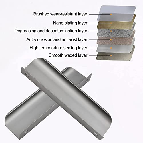 MOROBOR Finger Edge Pull, 8pcs Concealed Handle Modern Style Drawer Handle - Image 4