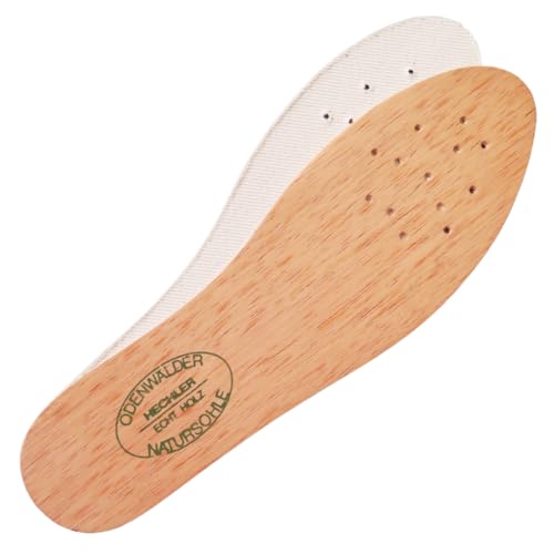 zederle 1 Paar Original Odenwälder Zedernholzsohlen (Herren 46), Einlegesohlen Herren & Damen, gegen Schweißfüße & Fußpilz, Einlegesohlen aus Zedernholz