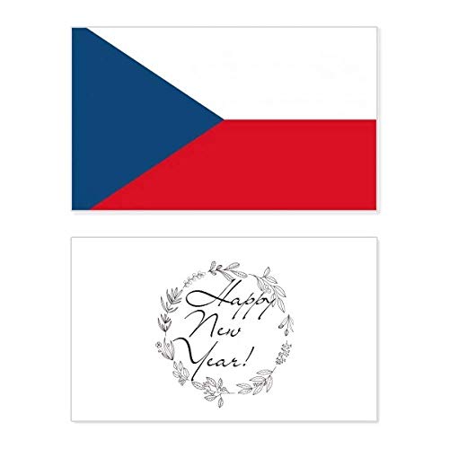 Tarjeta de Año Nuevo de la República Checa para un emotivo mensaje de bendición