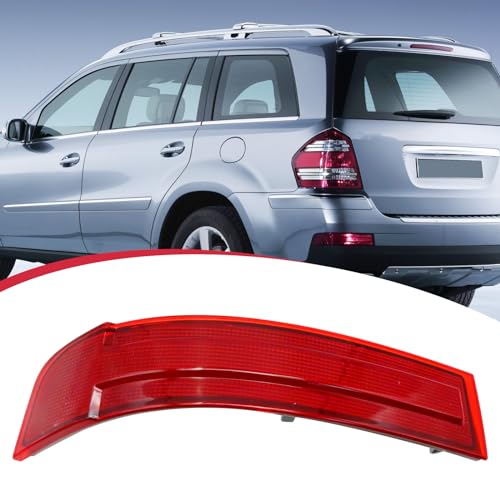 Image of Rear Left Bumper Warning Lamp Red Lens Reflectors, Replacement for Mercedes Benz X164 GL320 GL450 GL550 2007 2009, Replace 1648201174