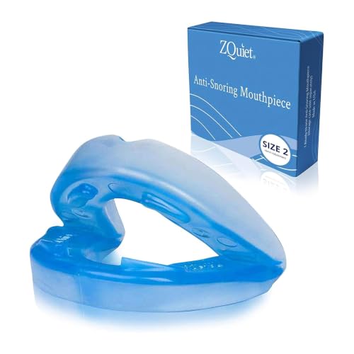 ZQuiet Anti-Snoring Mouthpiece Single Pack, Size 2, Blue