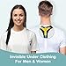 Corrector de postura para hombres y mujeres: con soporte PostureFIX Slouch. Correa...