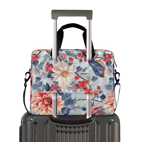 Maletín portátil para laptop 15.6 pulgadas con diseño de flores miniatura 4