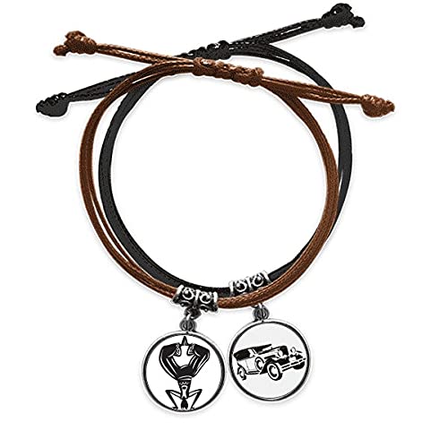 Mexique Danse Bracelet Cuir de Qualité Supérieure avec Médaillon Célébration Finition Gravée