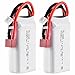 Produktbild 2 Stück 4000 mAh 7,4 V 2S Lipo Akku 8C JST-XH und T Deans Stecker für OPENTX RadioMaster TX16S TX18S Fernbedienung Transmitter